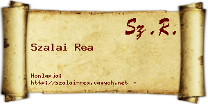 Szalai Rea névjegykártya